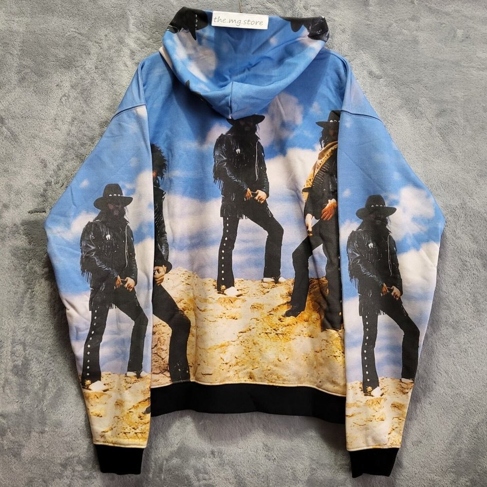 Midnight Studio Shane Gonzales Ace Of Spades Motorhead Cotton Hoodie Mens Sz L - Picture 2 of 12